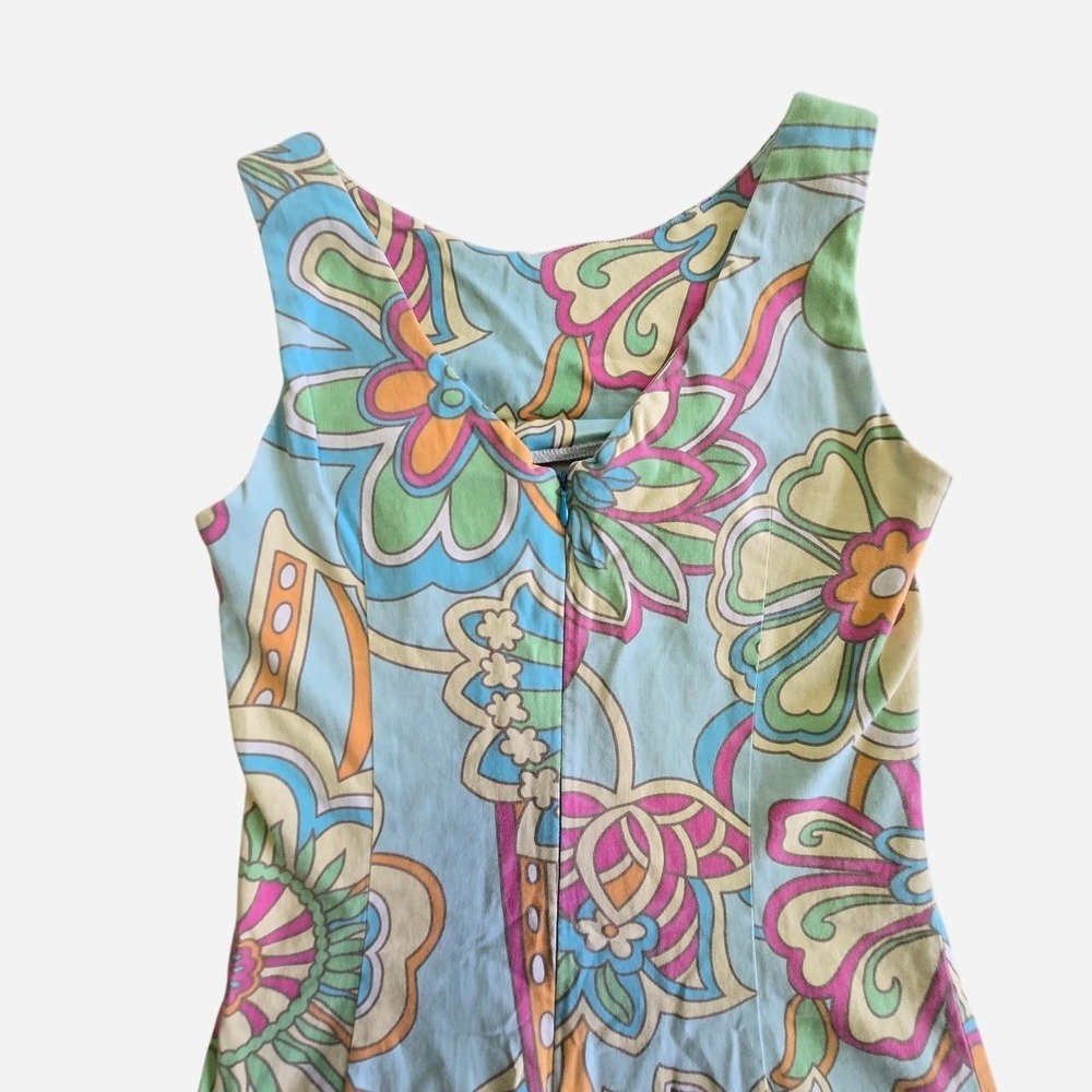 Funky pastel print body con midi dress. United Colors of Benetton. - Picture 6 of 8